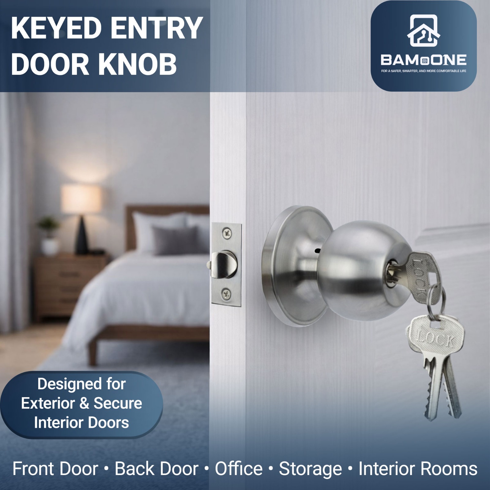 Açarla Kilidlənən Qapı Dəstəyi