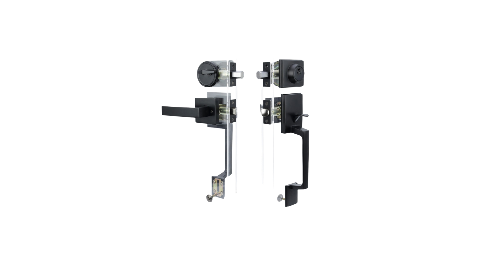 Açarla Kilidlənən Qapı Tutacağı və Deadbolt Dəsti